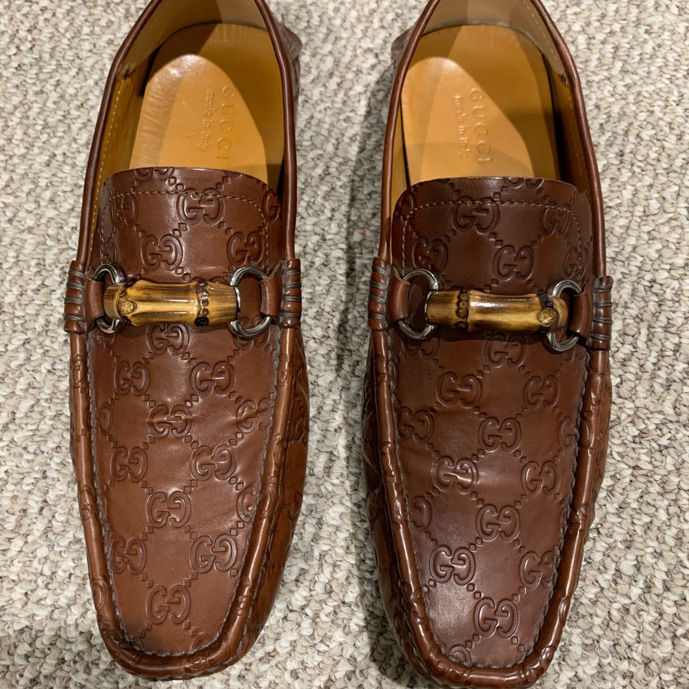 Brown Gucci Dress Loafers